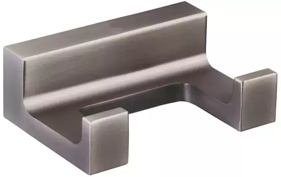 Крючок Rav Slezak Nil NLA0102MG двойной, для ванны, оружейная сталь матовый