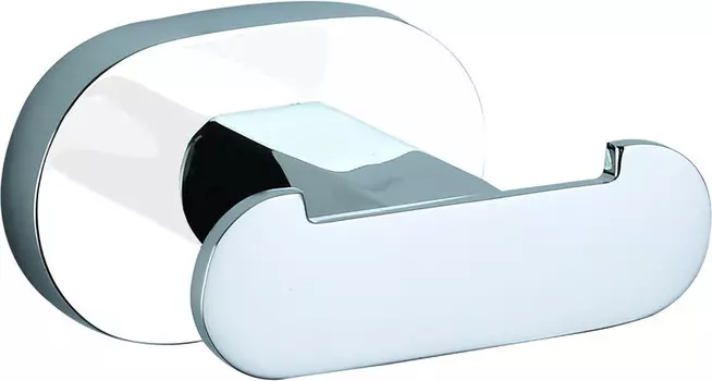 Крючок Rav Slezak Yukon YUA0102CB двойной, для ванны, хром/белый