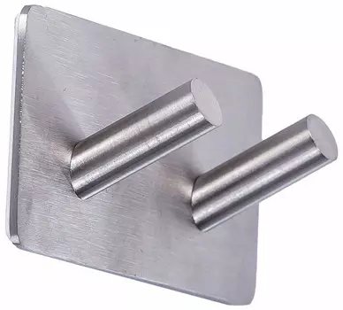 Крючок Ridder 131040100 двойной, для ванны, нержавеющая сталь