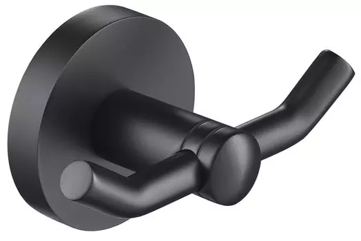 Крючок Timo Saona 13012/03 двойной, для ванны, черный матовый