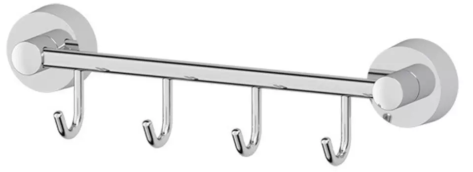 Планка с крючками FBS Nostalgy NOS 025 для ванны, хром