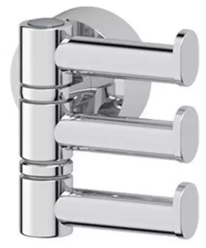 Крючок FBS Nostalgy NOS 047 тройной, поворотный, для ванны, хром