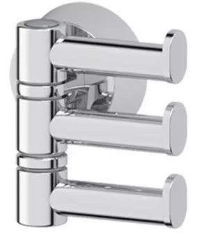 Крючок FBS Vizovice VIZ 047 тройной, поворотный, для ванны, хром