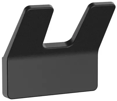 Крючок IDDIS Slide SLIBS20I41 двойной, для ванны, черный матовый