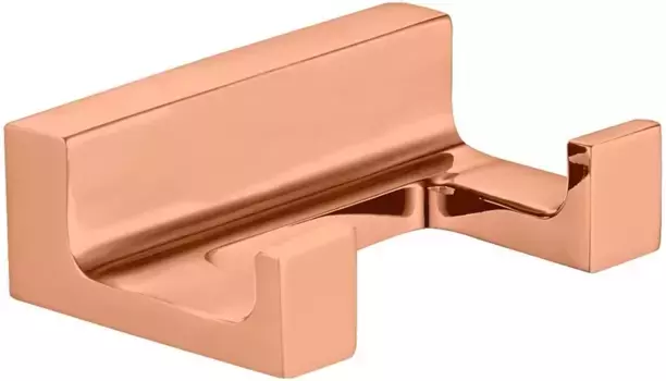 Крючок Rav Slezak Nil NLA0102ZRK двойной, для ванны, розовое золото матовый