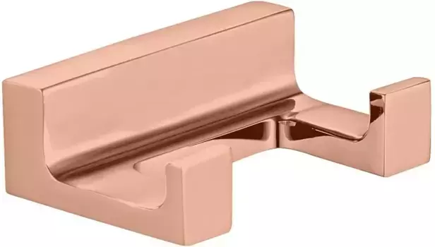 Крючок Rav Slezak Nil NLA0102ZRL двойной, для ванны, розовое золото