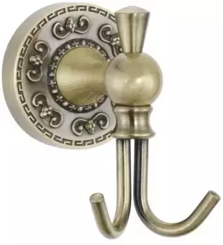 Крючок Rose RG1021Q двойной, для ванны, бронза