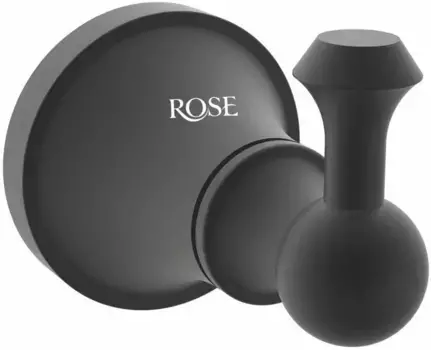 Крючок Rose RG1911H для ванны, черный матовый