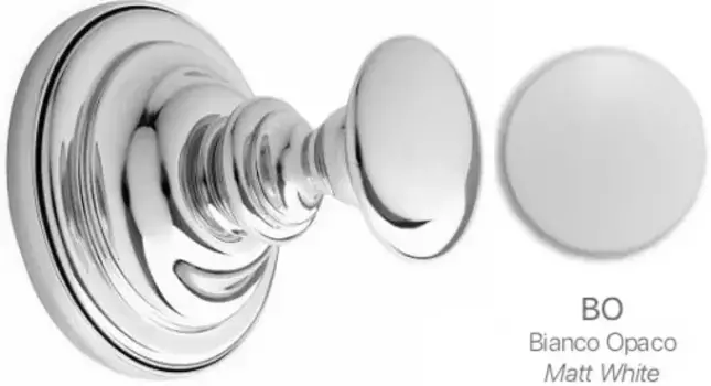 Крючок Stil Haus Giunone G13.1(03) для ванны, хром/белый матовый