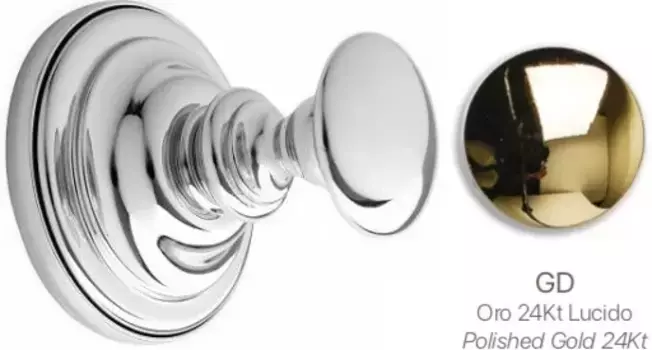 Крючок Stil Haus Giunone G13.1(16) для ванны, золотой