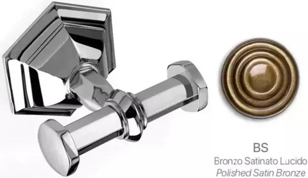 Крючок Stil Haus Marte MA13(25) двойной, для ванны, бронза