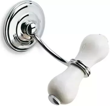 Крючок Stil Haus Nemi N13(39) двойной, для ванны, хром/белый