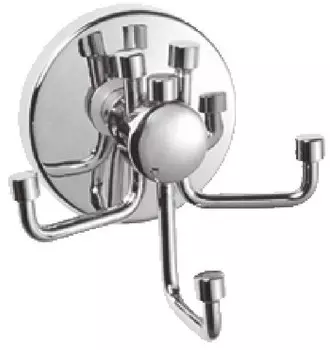 Крючок Haiba HB1705-3 тройной, для ванны, хром