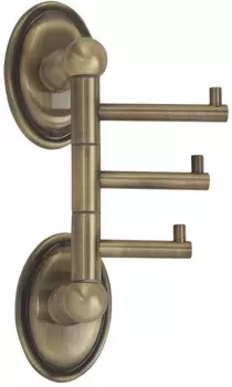 Крючок Veragio Bonjour Bronzo VR.BNR-7835.BR тройной, поворотный, для ванны, бронза