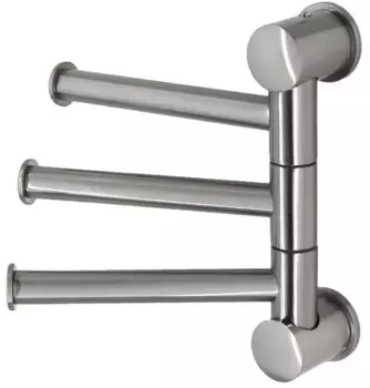 Крючок WasserKRAFT Ammer K-1053N тройной, поворотный, для ванны, никель