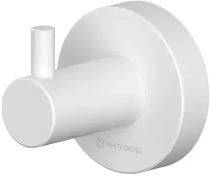 Крючок Whitecross Ergo ER2210WH для ванны, белый матовый