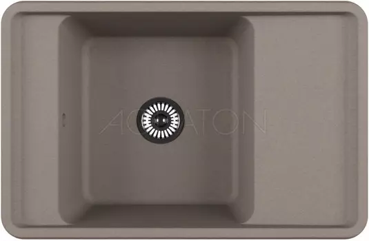 Кухонная мойка Акватон Беллис серый шелк 1A725032BS250