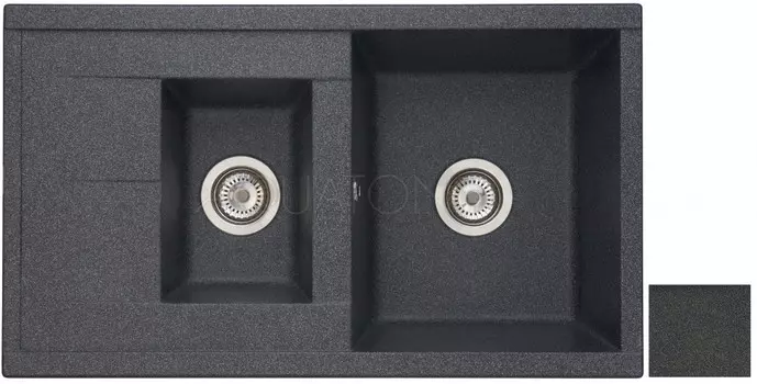 Кухонная мойка Акватон Делия графит 1A716232DE210