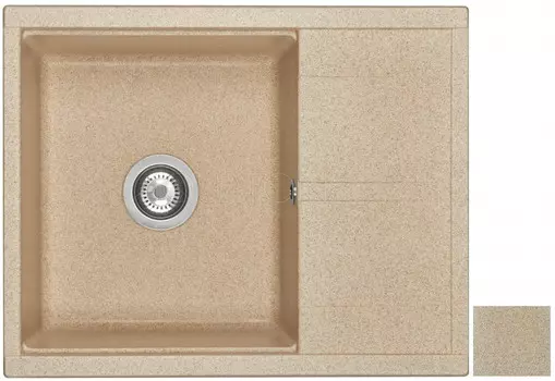 Кухонная мойка Акватон Делия песочный 1A718632DE220