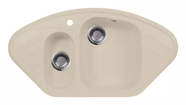 Кухонная мойка AquaGranitEx бежевый M-14(328)