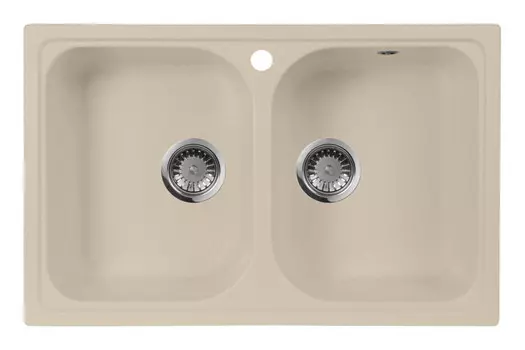 Кухонная мойка AquaGranitEx бежевый M-15(328)