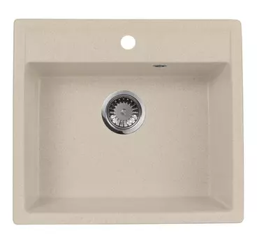 Кухонная мойка AquaGranitEx бежевый M-56(328)
