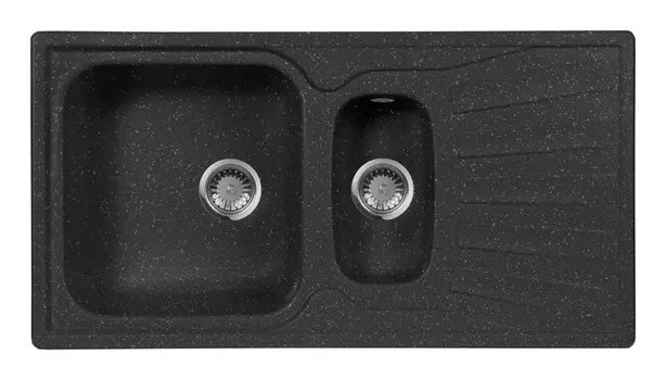 Кухонная мойка AquaGranitEx черный M-09K(308)