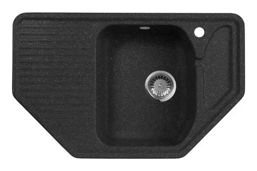 Кухонная мойка AquaGranitEx черный M-10(308)