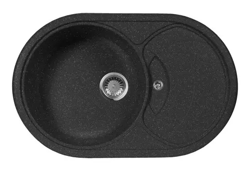 Кухонная мойка AquaGranitEx черный M-18S(308)