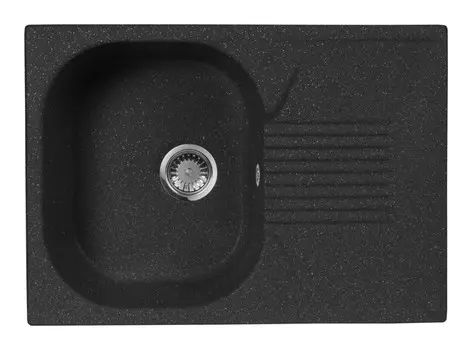 Кухонная мойка AquaGranitEx черный M-70(308)