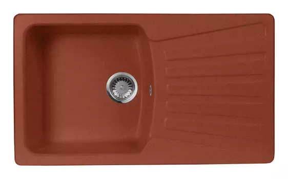 Кухонная мойка AquaGranitEx красный марс M-12(334)