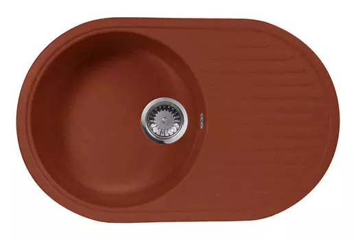 Кухонная мойка AquaGranitEx красный марс M-18(334)