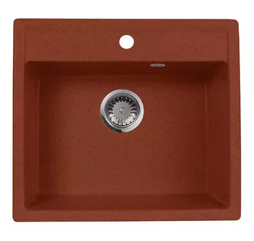 Кухонная мойка AquaGranitEx красный марс M-56(334)