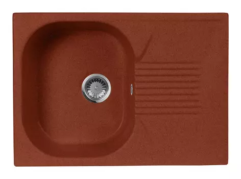 Кухонная мойка AquaGranitEx красный марс M-70(334)