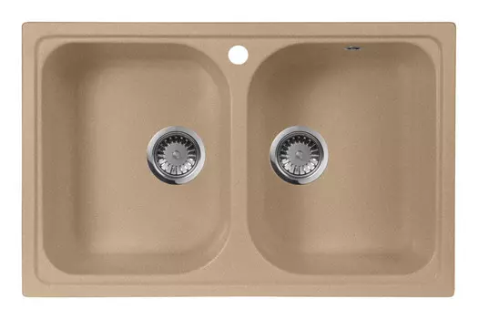 Кухонная мойка AquaGranitEx песочный M-15(302)