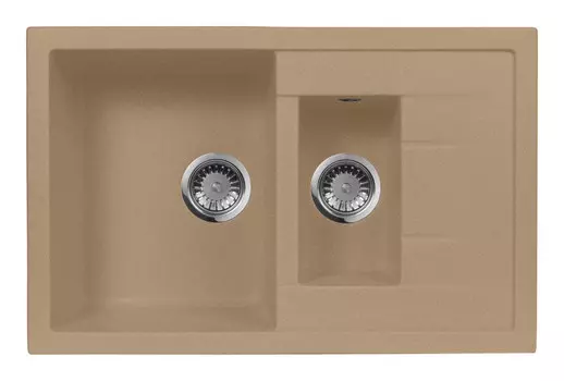 Кухонная мойка AquaGranitEx песочный M-21K(302)