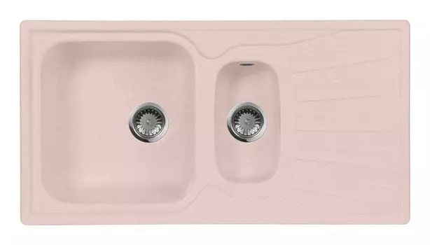 Кухонная мойка AquaGranitEx розовый M-09K(315)
