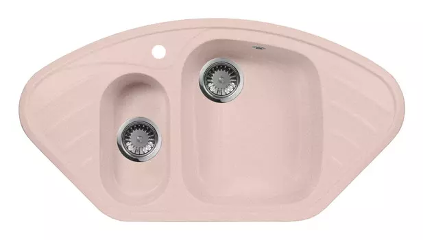 Кухонная мойка AquaGranitEx розовый M-14(315)