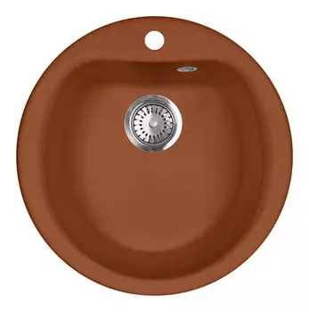 Кухонная мойка AquaGranitEx терракот M-07(307)