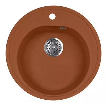 Кухонная мойка AquaGranitEx терракот M-08(307)