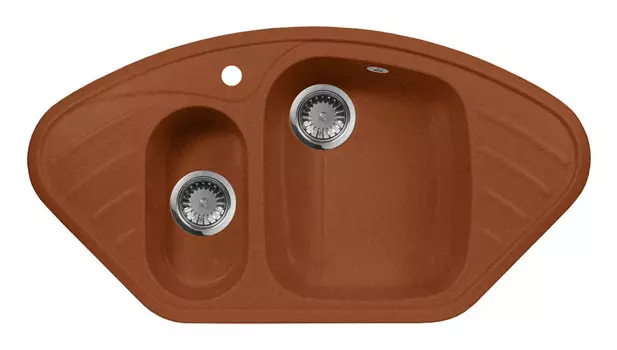 Кухонная мойка AquaGranitEx терракот M-14(307)