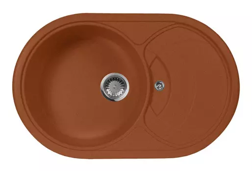 Кухонная мойка AquaGranitEx терракот M-18S(307)