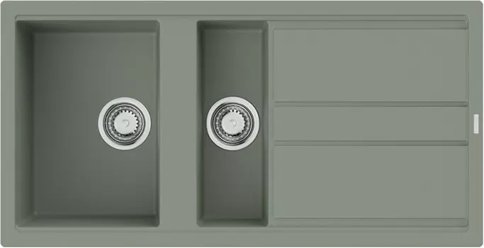Кухонная мойка Artceramic Omoikiri Kitagawa 100-2-WG wind green 4993252