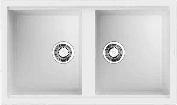 Кухонная мойка Artceramic Omoikiri Kitagawa 86-2-WH белый 4993806