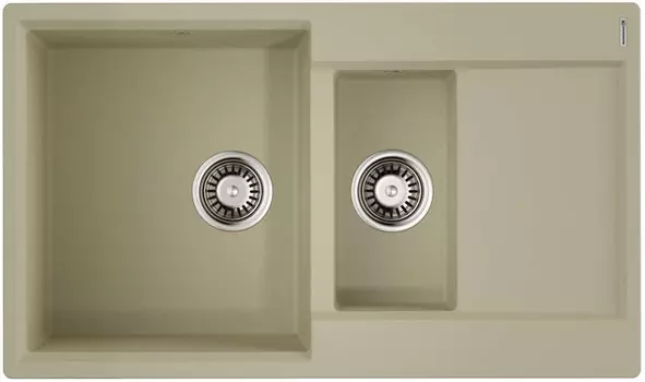 Кухонная мойка Artgranit Omoikiri Daisen 86-2-BE ваниль 4993471