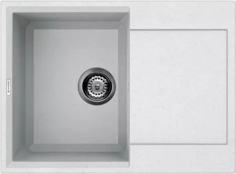 Кухонная мойка белый Tetogranit Omoikiri Sakaime 68-WH