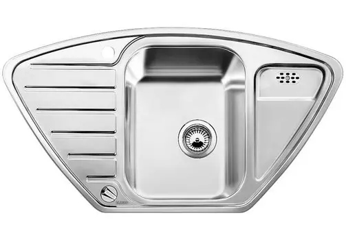 Кухонная мойка Blanco Lantos 9E-IF Полированная сталь 516277