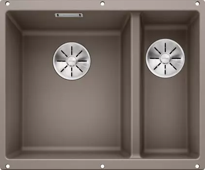 Кухонная мойка Blanco Subline 340/160-U InFino серый беж 523556