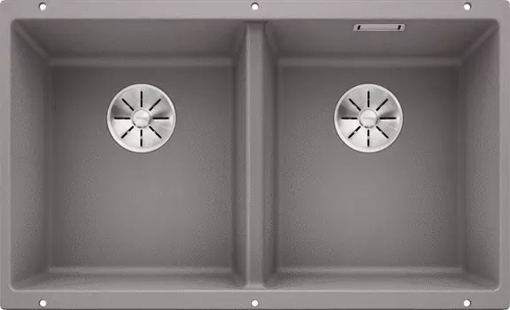 Кухонная мойка Blanco Subline 350/350-U InFino алюметаллик 523576