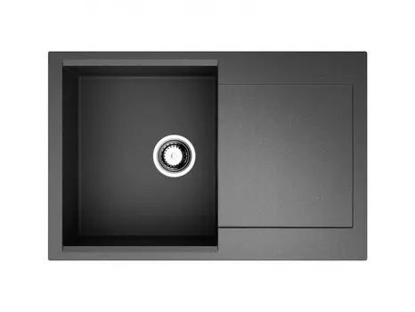 Кухонная мойка черный Artgranit Omoikiri Daisen 78-BL
